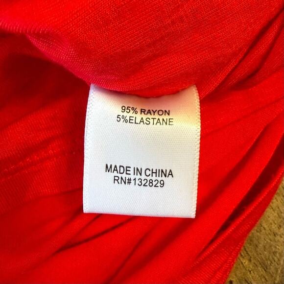 Lovers and Friends Women’s Benae Mini Long Sleeve Bodycon Dress Rayon Red Size M - Picture 7 of 9